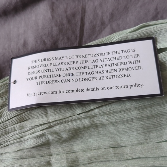 J.Crew Pistachio Green Strapless Silk Dress Size 00 - Picture 6 of 7